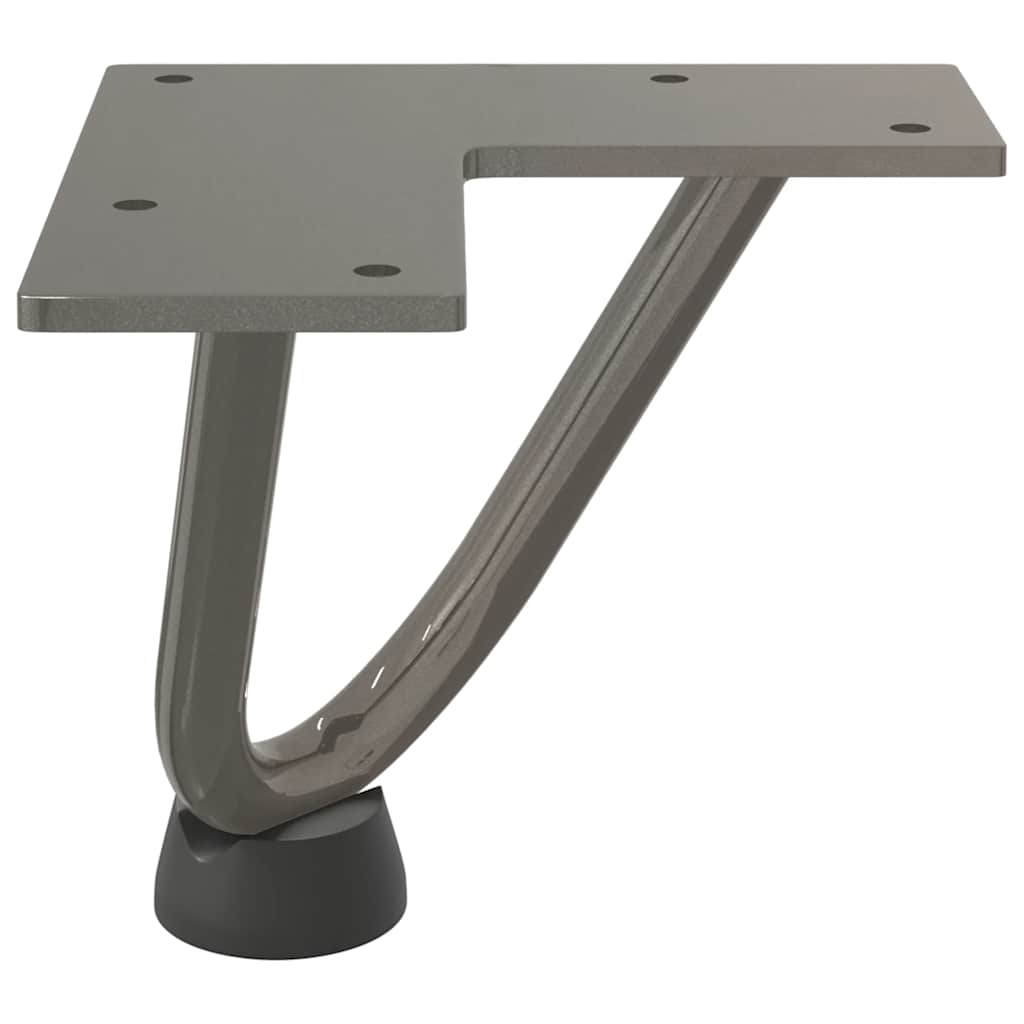 vidaXL Haarnadelbeine für Couchtisch 4 Stk. Naturstahl 10 cm Massivstahl
