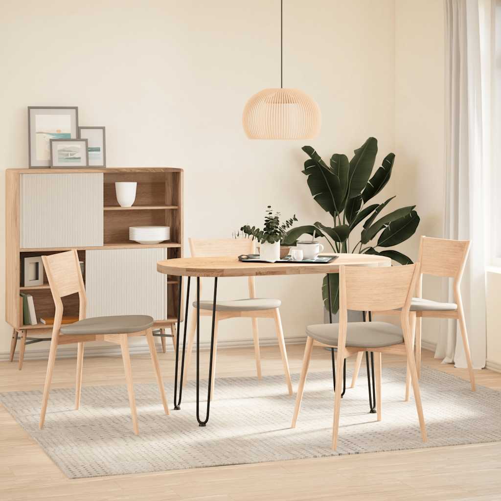 vidaXL Haarnadelbeine für Konsolentische 4 Stk. Schwarz 72 cm Massivstahl