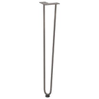 vidaXL Haarnadelbeine für Konsolentische 4 Stk. Naturstahl 72 cm Massivstahl