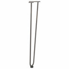 vidaXL Haarnadelbeine für Konsolentische 4 Stk. Naturstahl 72 cm Massivstahl