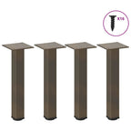 vidaXL Couchtischbeine 4 Stk. Naturstahl 30-32 cm Stahl