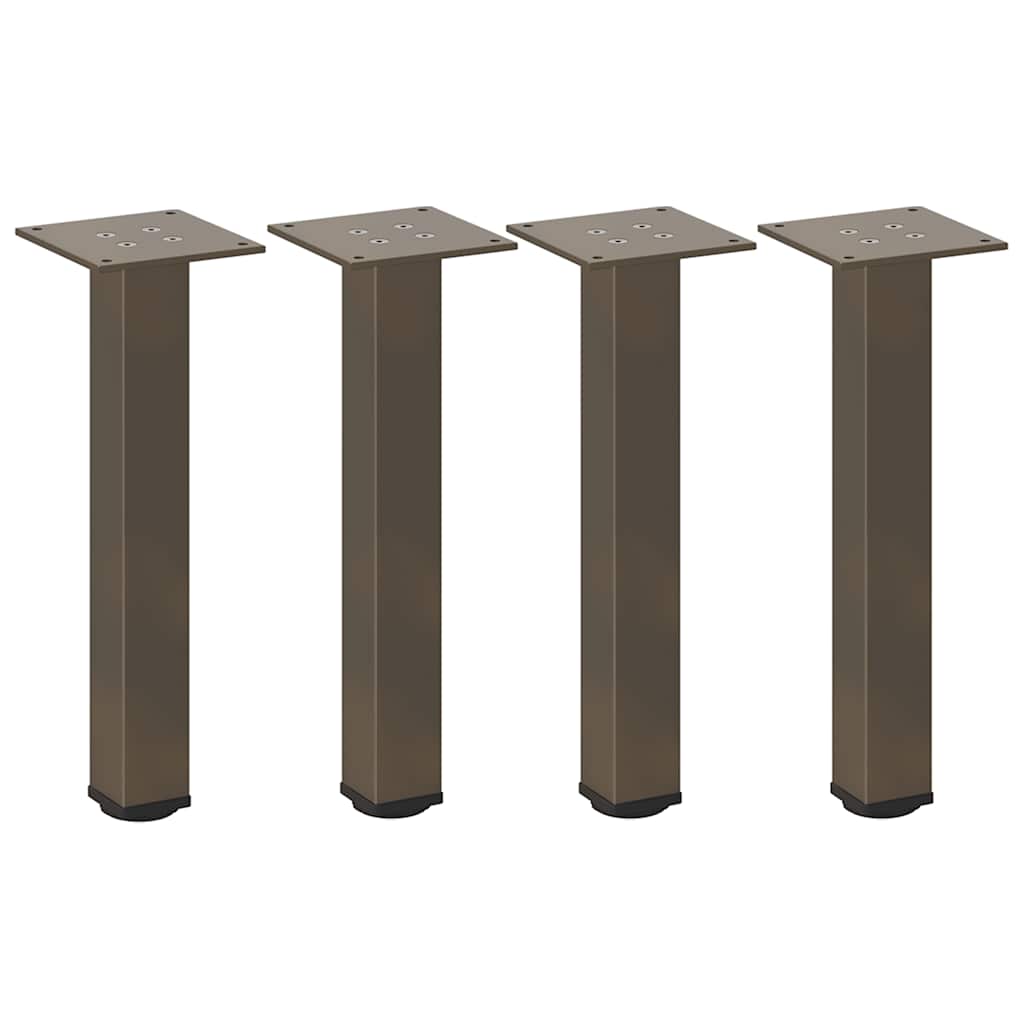 vidaXL Couchtischbeine 4 Stk. Naturstahl 30-32 cm Stahl