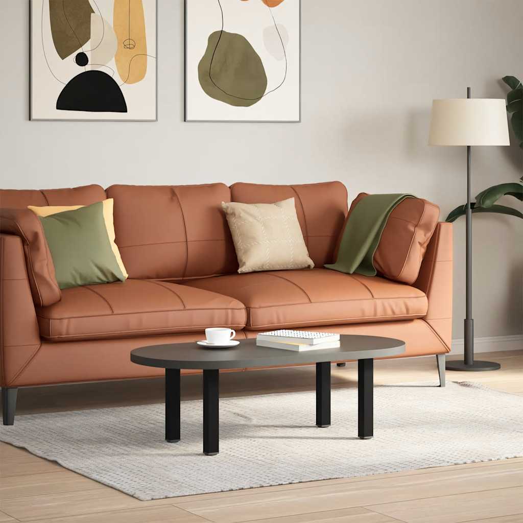 vidaXL Couchtischbeine 4 Stk. Schwarz 42-44 cm Stahl