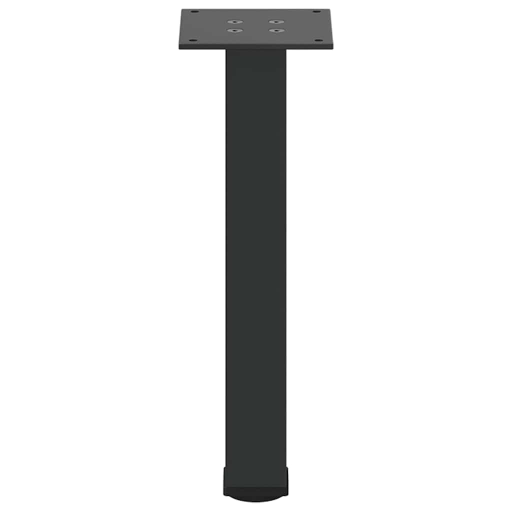 vidaXL Couchtischbeine 4 Stk. Schwarz 42-44 cm Stahl