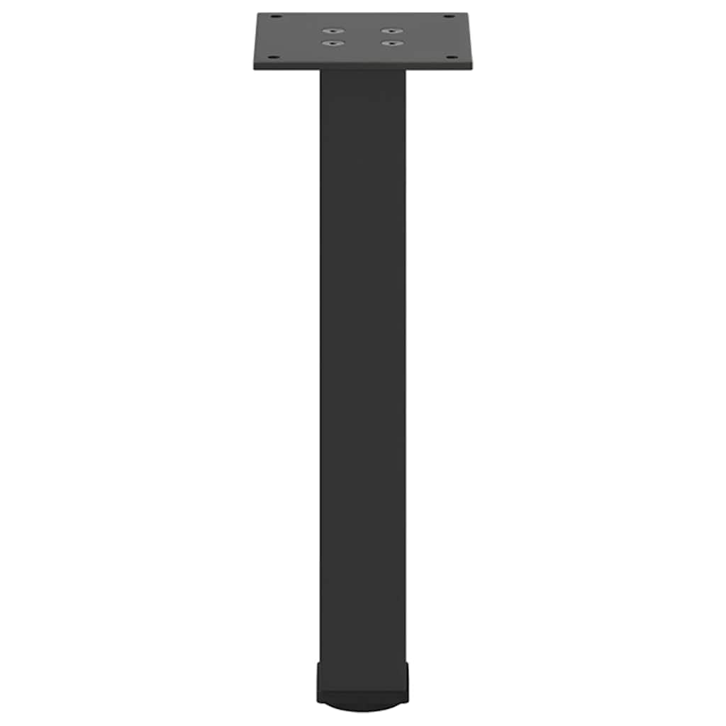 vidaXL Couchtischbeine 4 Stk. Schwarz 42-44 cm Stahl