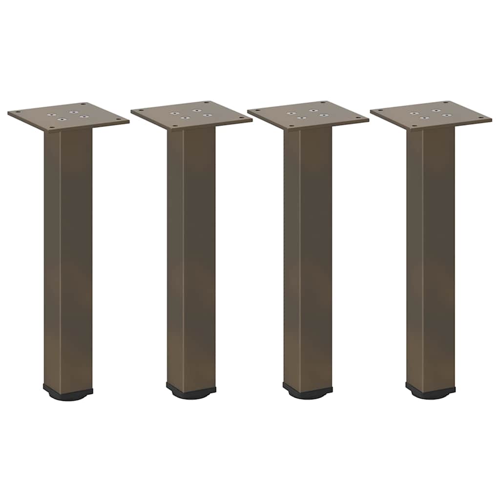 vidaXL Couchtischbeine 4 Stk. Naturstahl 42-44 cm Stahl