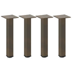 vidaXL Couchtischbeine 4 Stk. Naturstahl 42-44 cm Stahl