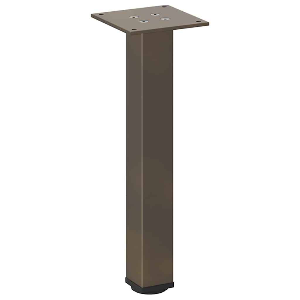vidaXL Couchtischbeine 4 Stk. Naturstahl 42-44 cm Stahl