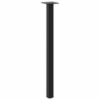 vidaXL Konsolentischbeine 4 Stk. Schwarz 72-74 cm Stahl