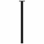vidaXL Konsolentischbeine 4 Stk. Schwarz 72-74 cm Stahl
