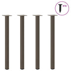 vidaXL Konsolentischbeine 4 Stk. Naturstahl 72-74 cm Stahl