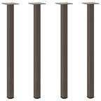 vidaXL Konsolentischbeine 4 Stk. Naturstahl 72-74 cm Stahl