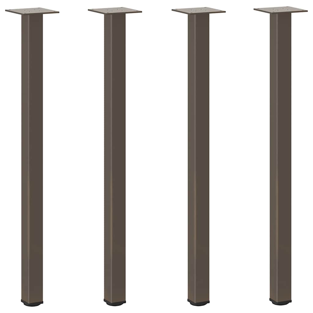 vidaXL Konsolentischbeine 4 Stk. Naturstahl 72-74 cm Stahl