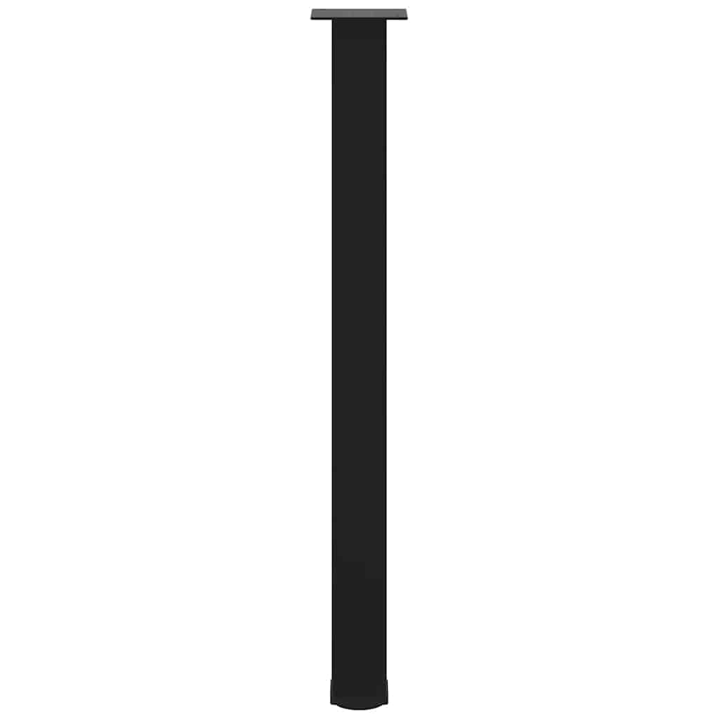 vidaXL Bartischbeine 4 Stk. Schwarz 90-92 cm Stahl