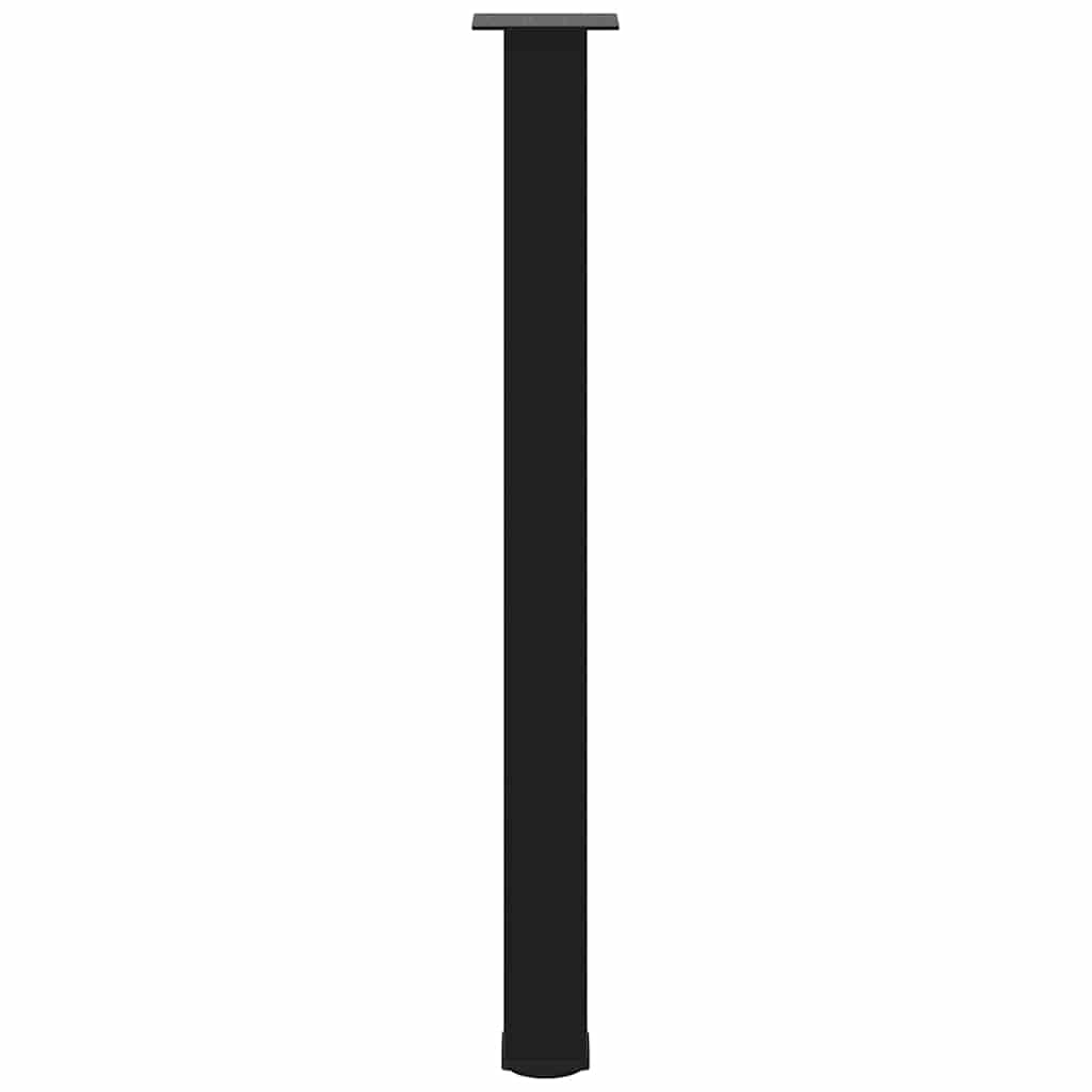 vidaXL Bartischbeine 4 Stk. Schwarz 90-92 cm Stahl