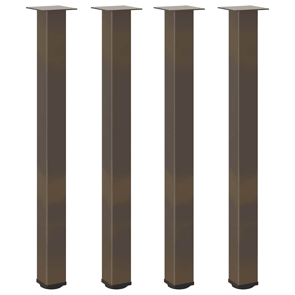 vidaXL Bartischbeine 4 Stk. Naturstahl 90-92 cm Stahl