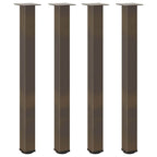 vidaXL Bartischbeine 4 Stk. Naturstahl 90-92 cm Stahl