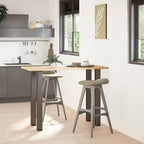 vidaXL Bartischbeine 4 Stk. Naturstahl 90-92 cm Stahl