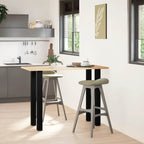 vidaXL Bartischbeine 4 Stk. Schwarz 100-102 cm Stahl
