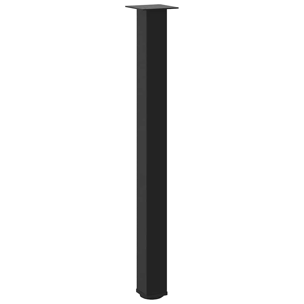 vidaXL Bartischbeine 4 Stk. Schwarz 100-102 cm Stahl