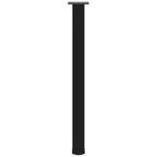 vidaXL Bartischbeine 4 Stk. Schwarz 100-102 cm Stahl