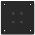 vidaXL Bartischbeine 4 Stk. Schwarz 100-102 cm Stahl