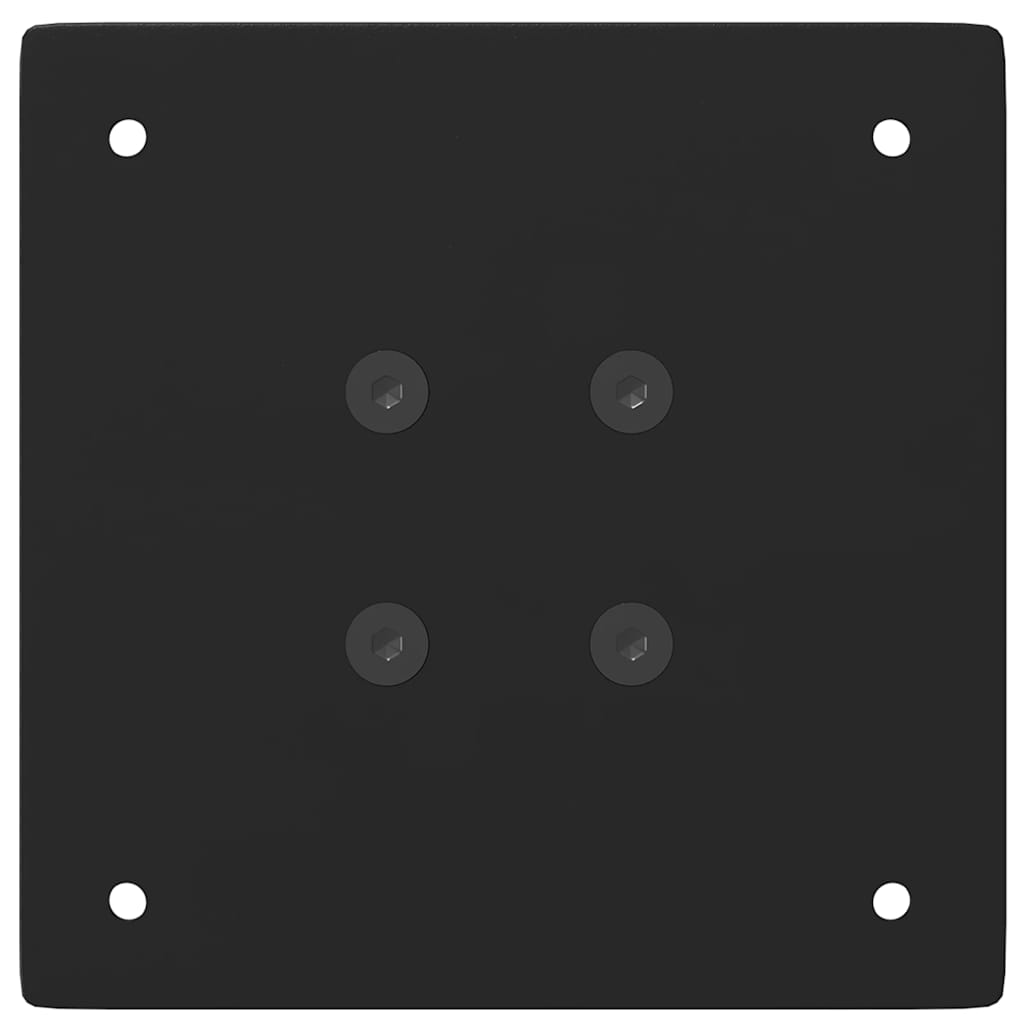 vidaXL Bartischbeine 4 Stk. Schwarz 100-102 cm Stahl