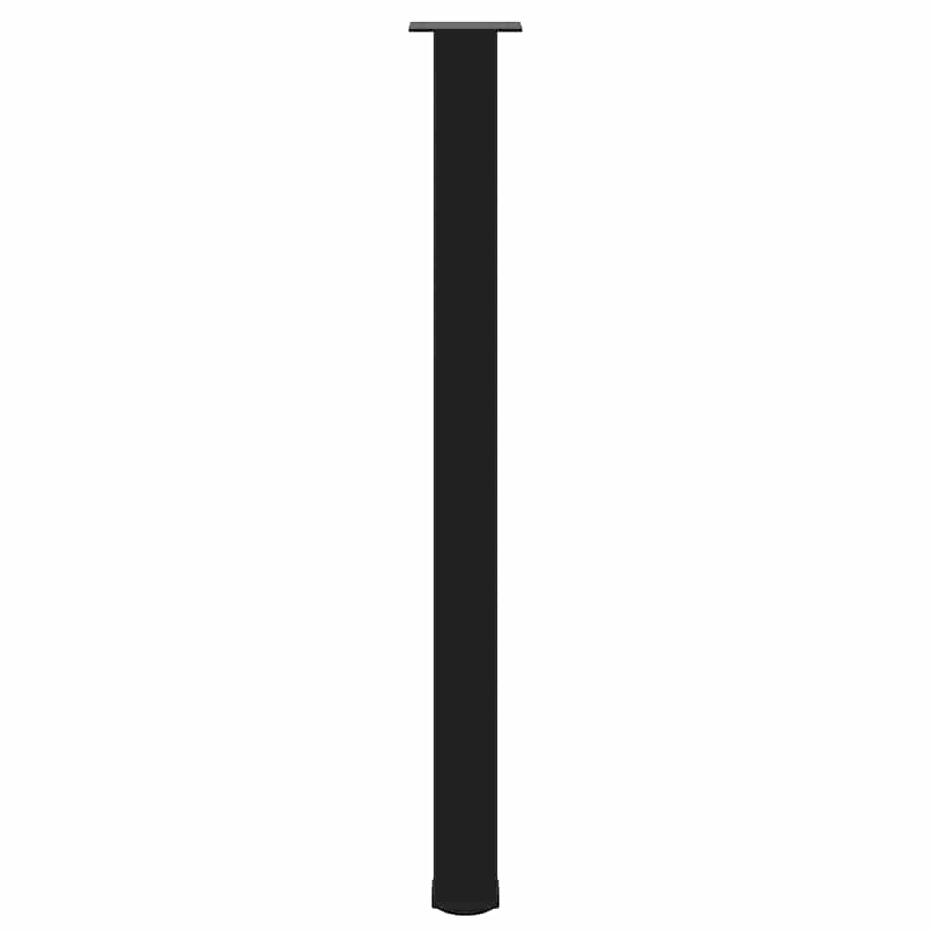 vidaXL Bartischbeine 4 Stk. Schwarz 110-112 cm Stahl