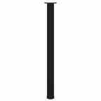 vidaXL Bartischbeine 4 Stk. Schwarz 110-112 cm Stahl