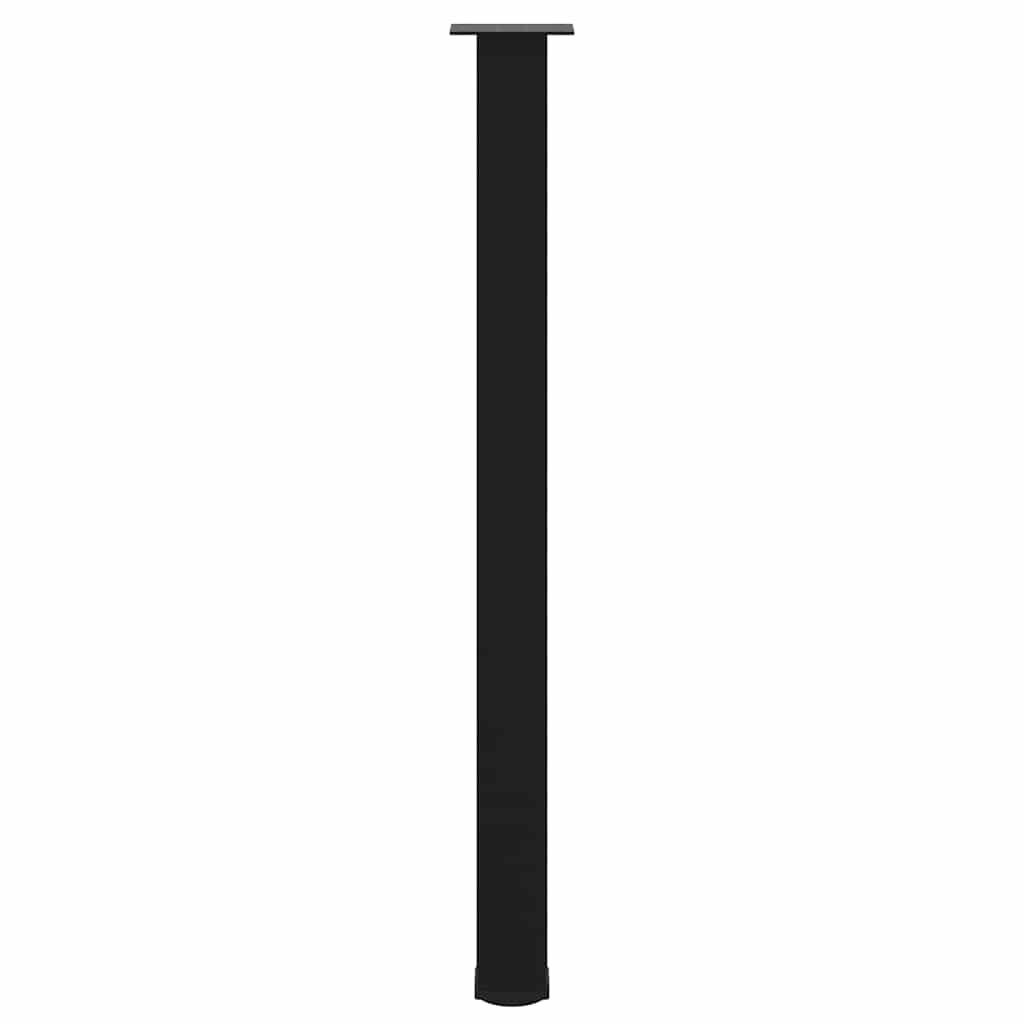 vidaXL Bartischbeine 4 Stk. Schwarz 110-112 cm Stahl