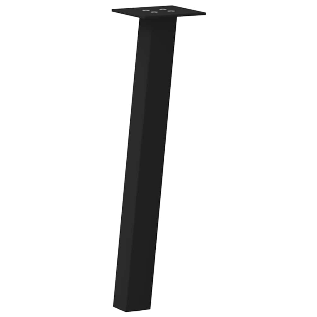 vidaXL Couchtischbeine 4 Stk. Schwarz 30 cm Stahl
