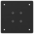 vidaXL Couchtischbeine 4 Stk. Schwarz 30 cm Stahl