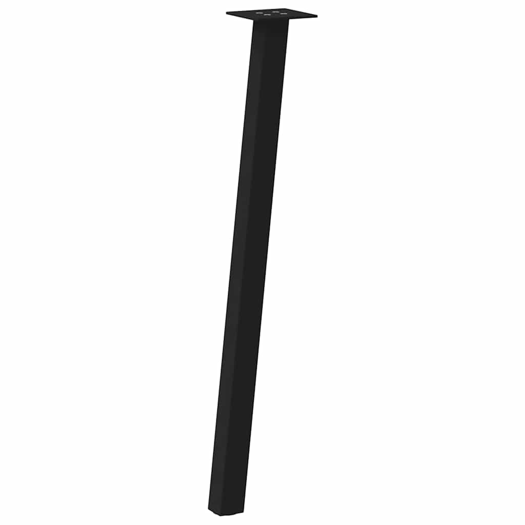 vidaXL Konsolentischbeine 4 Stk. Schwarz 72 cm Stahl