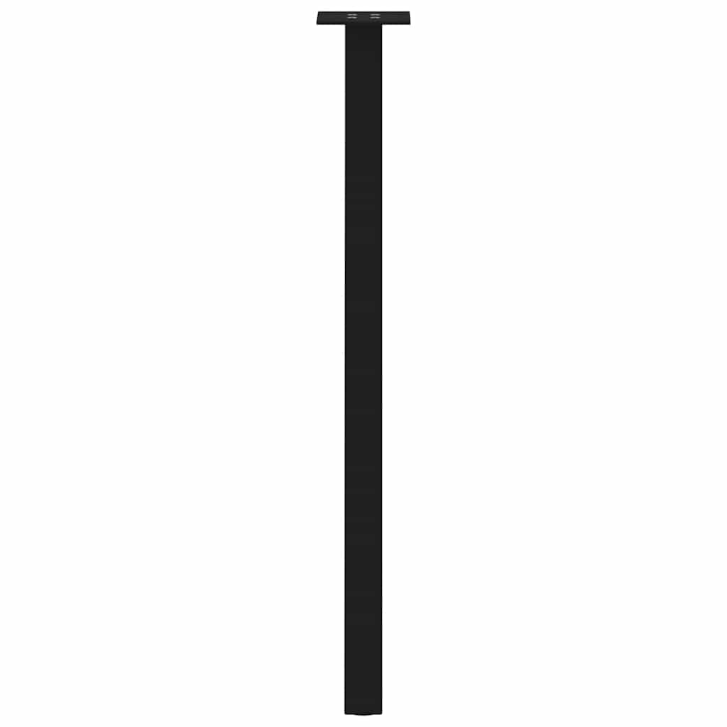 vidaXL Konsolentischbeine 4 Stk. Schwarz 72 cm Stahl