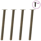 vidaXL Konsolentischbeine 4 Stk. Naturstahl 72 cm Stahl