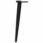 vidaXL Couchtischbeine Konische Form 4 Stk. Schwarz 30-31 cm Stahl