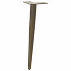 vidaXL Couchtisch Beine Konische Form 4 Stück Naturstahl 30-31cm Stahl