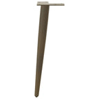 vidaXL Couchtisch Beine Konische Form 4 Stück Naturstahl 30-31cm Stahl