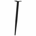 vidaXL Konsolentischbeine Konische Form 4 Stk. Schwarz 72-73 cm Stahl