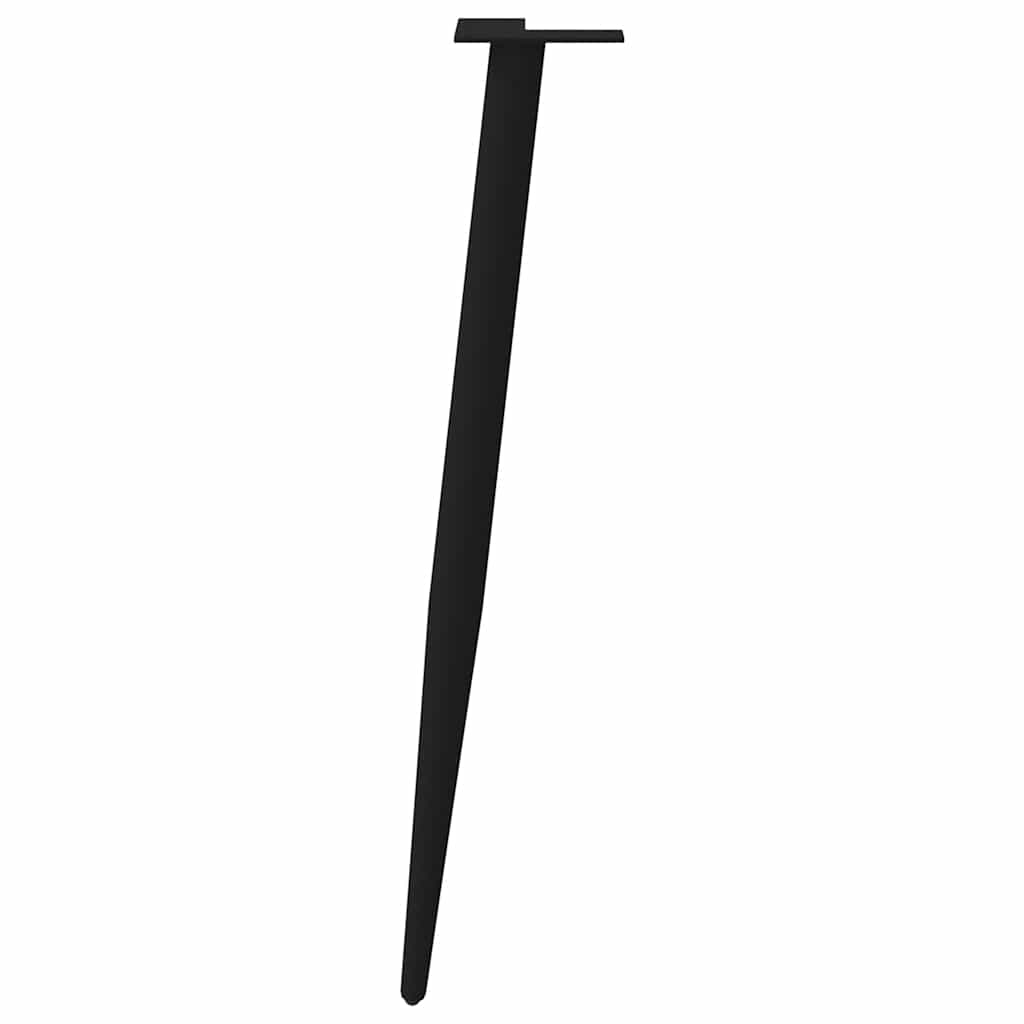 vidaXL Konsolentischbeine Konische Form 4 Stk. Schwarz 72-73 cm Stahl