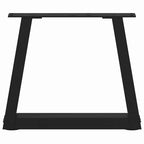 vidaXL Couchtischbeine V-Form 2 Stück Schwarz 30x(30-31,3) cm Stahl