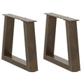 vidaXL Couchtischbeine V-Form 2 Stück Naturstahl 30x(30-31,3) cm Stahl