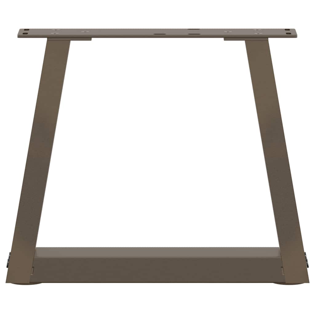vidaXL Couchtischbeine V-Form 2 Stück Naturstahl 30x(30-31,3) cm Stahl