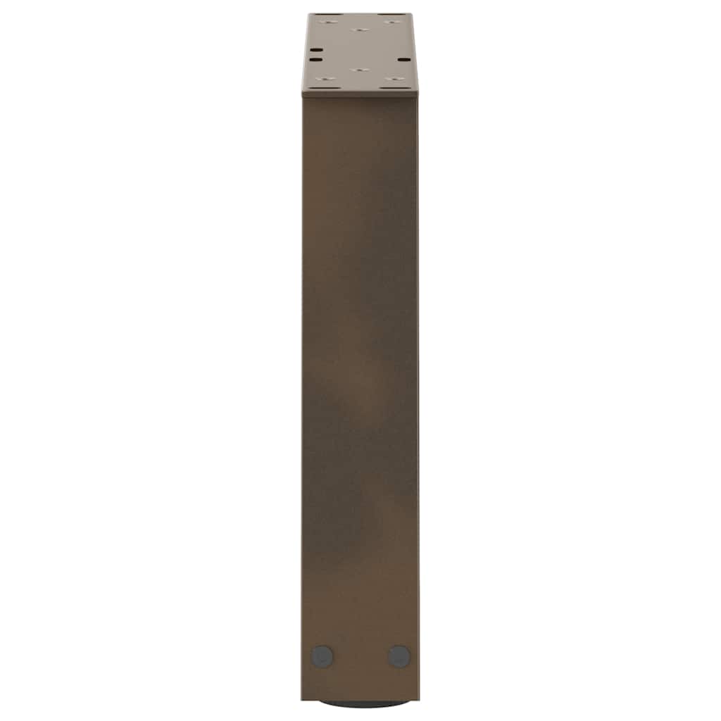 vidaXL Couchtischbeine V-Form 2 Stück Naturstahl 30x(30-31,3) cm Stahl