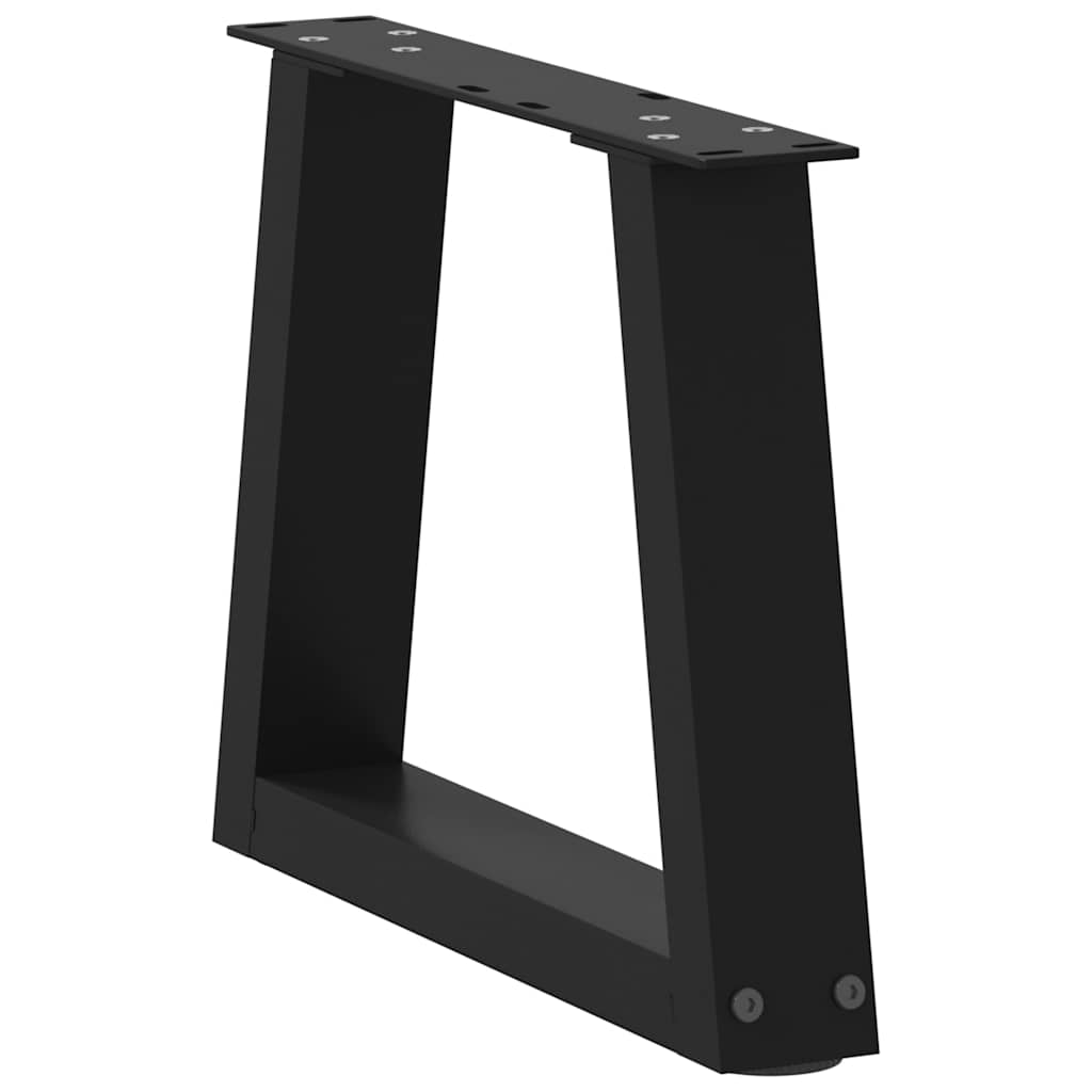 vidaXL Couchtischbeine V-Form 2 Stück Schwarz 40x(30-31,3) cm Stahl