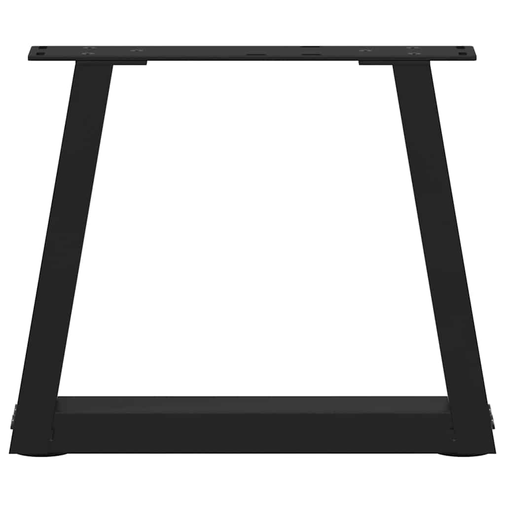 vidaXL Couchtischbeine V-Form 2 Stück Schwarz 40x(30-31,3) cm Stahl