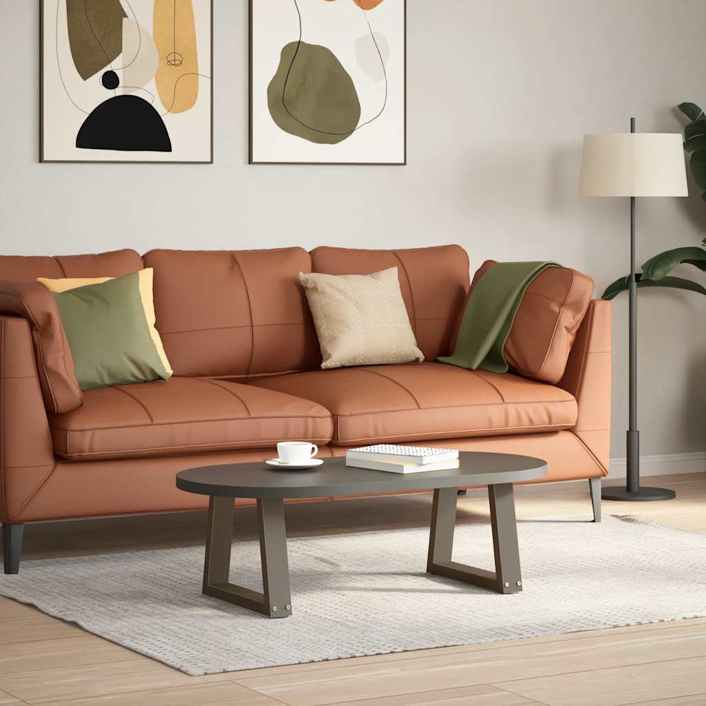 vidaXL Couchtischbeine V-Form 2 Stück Naturstahl 40x(30-31,3) cm Stahl