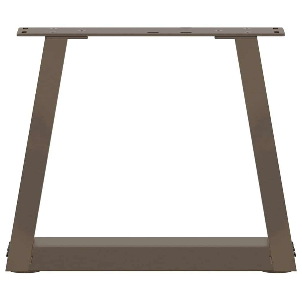 vidaXL Couchtischbeine V-Form 2 Stück Naturstahl 40x(30-31,3) cm Stahl