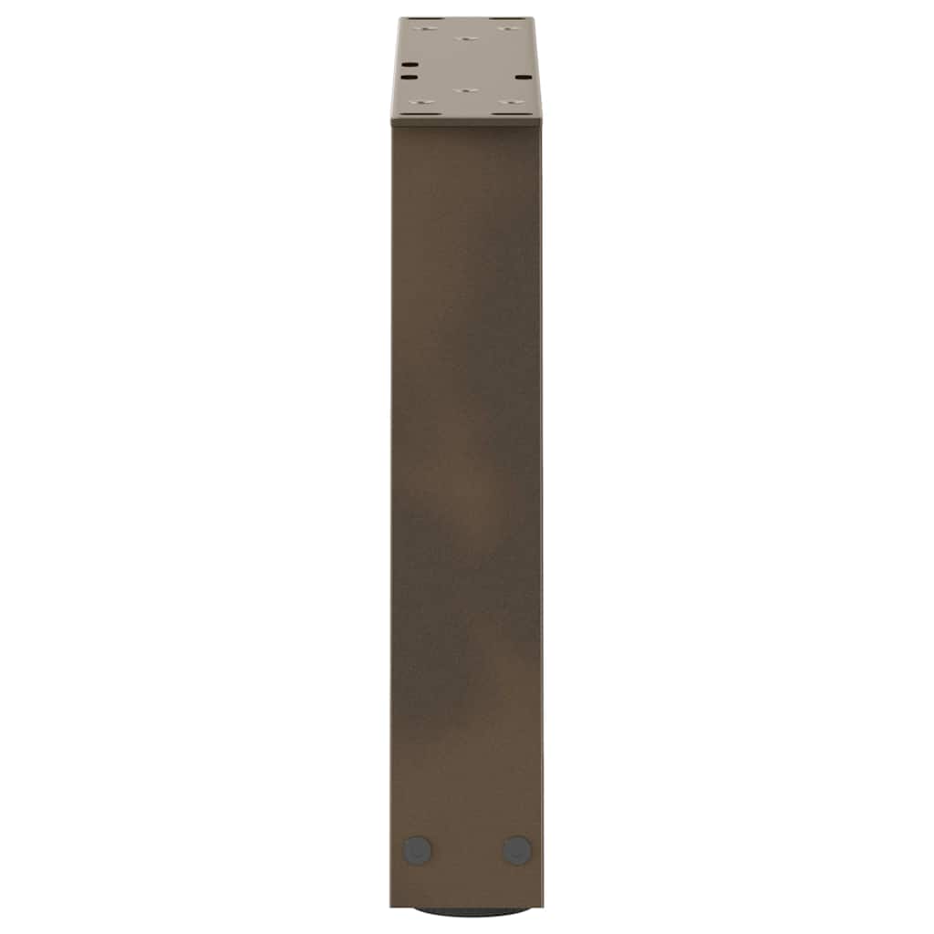 vidaXL Couchtischbeine V-Form 2 Stück Naturstahl 40x(30-31,3) cm Stahl