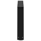 vidaXL Couchtischbeine V-Form 2 Stück Schwarz 50x(30-31,3) cm Stahl